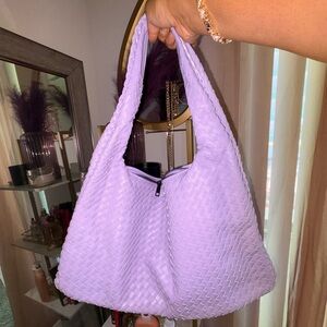 Metropolitan Candy Lavender Woven Hobo Bag